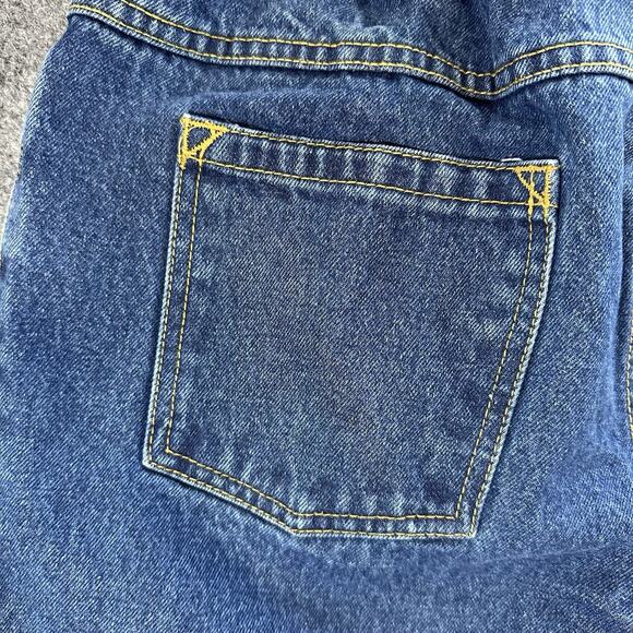 VTG Duke Haband Denim Jeans Pants Stretch Waist 90s Western Men 34L Blue Cowboy - Picture 9 of 9